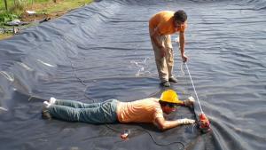 Bosite-800 wedge welder do waterproof welding projects